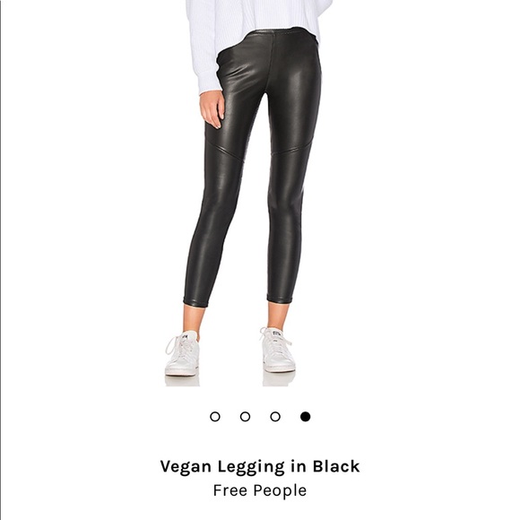 Free People Vegan Leather Leggings - Picture 4 of 6